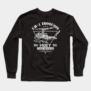 UH-1 Iroquois "Huey" Helicopter Long Sleeve T-Shirt